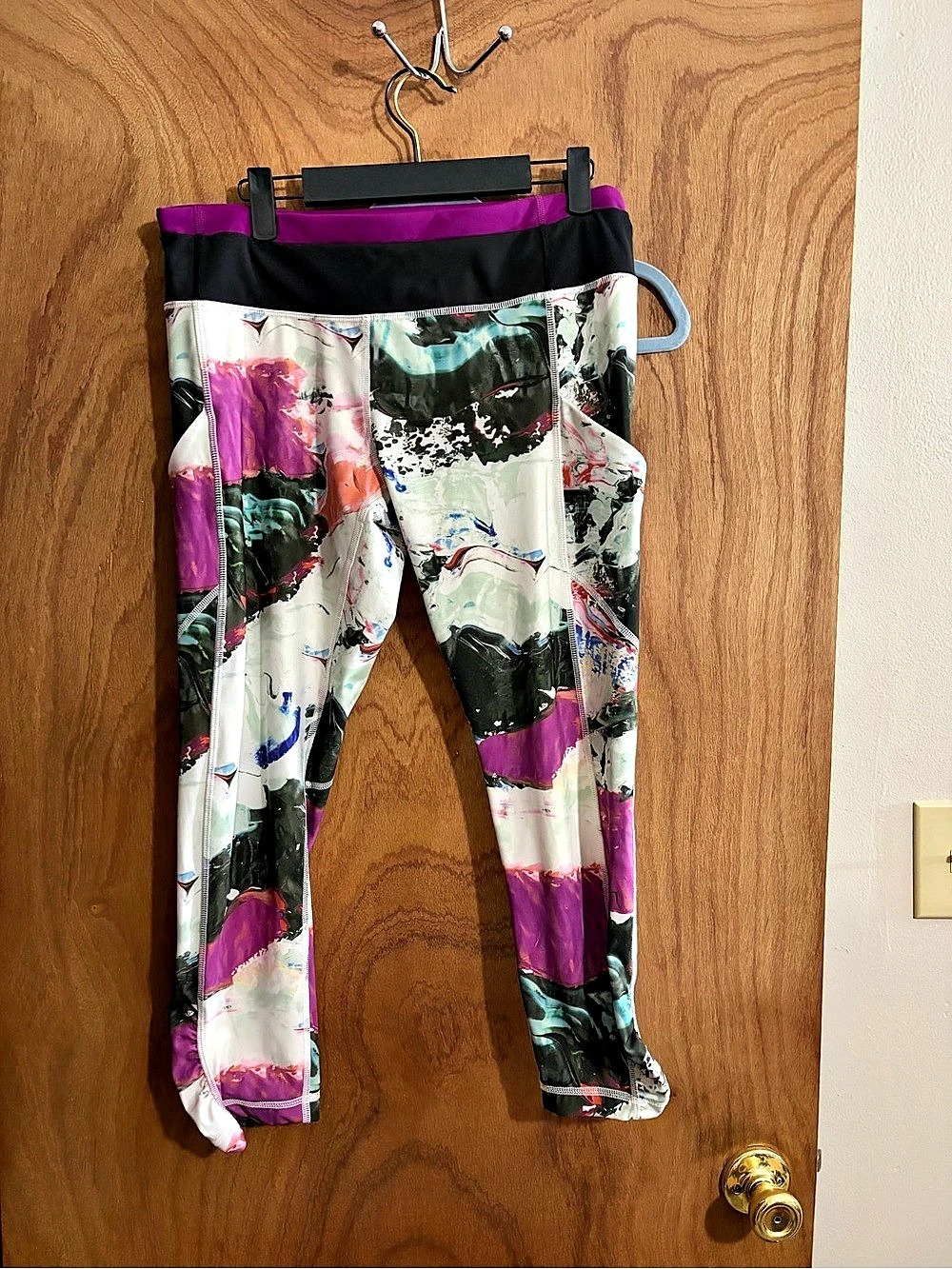 lululemon athletica Abstract Print Athletic Leggings Size 10 Like New